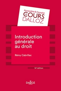 Introduction générale au droit. 14e éd. (2022)