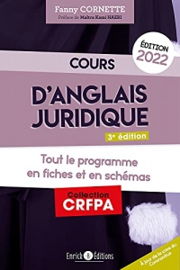 Cours d'anglais juridique 2022: Grammaire et introduction au droit du common law  (2022)