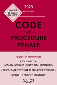 Code de procédure pénale 2023 64ed - Annoté (2022)