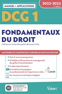 DCG 1 - Fondamentaux du droit : Manuel et Applications 2022-2023