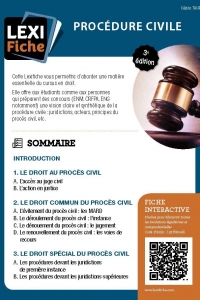 Procédure civile (3ème édition) (Lexifiche) (2022)
